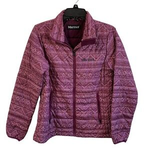 Marmot Peak Magenta Chile Puffer Jacket Lightweight Packable Outdoor Women Small